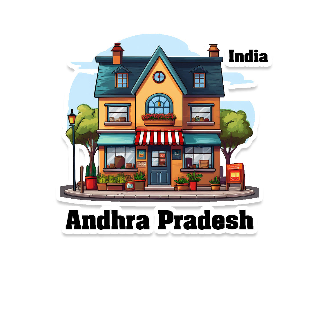 Andhra Sticker & Magnet | Home Town Souvenirs