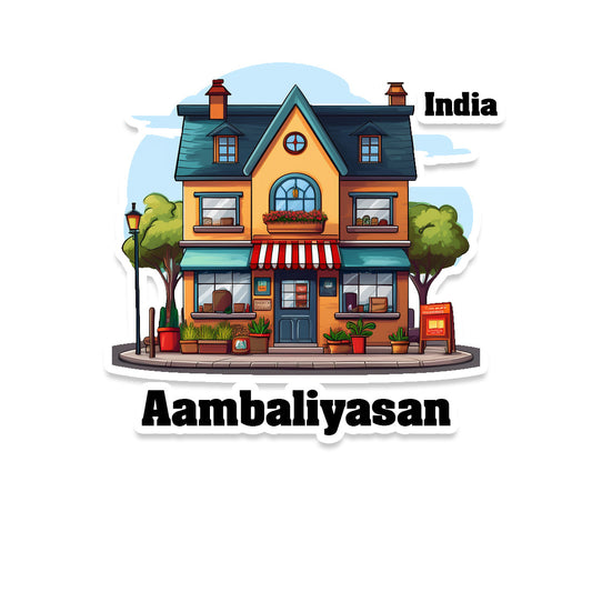 Aambaliyasan Sticker & Magnet | Home Town Souvenirs