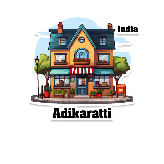 Adikaratti Sticker & Magnet | Home Town Souvenirs