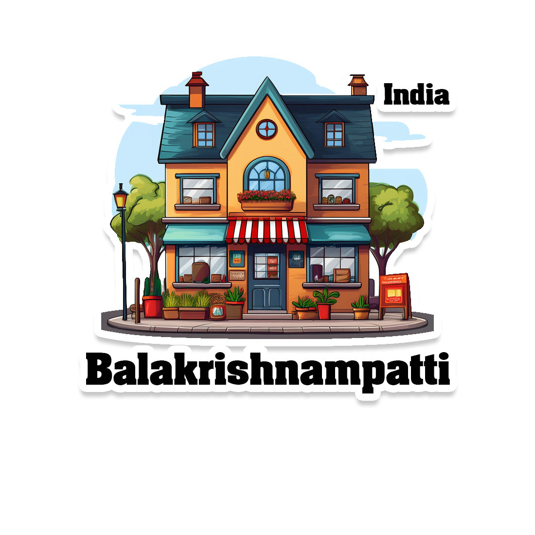 Balakrishnampatti Sticker & Magnet | Home Town Souvenirs