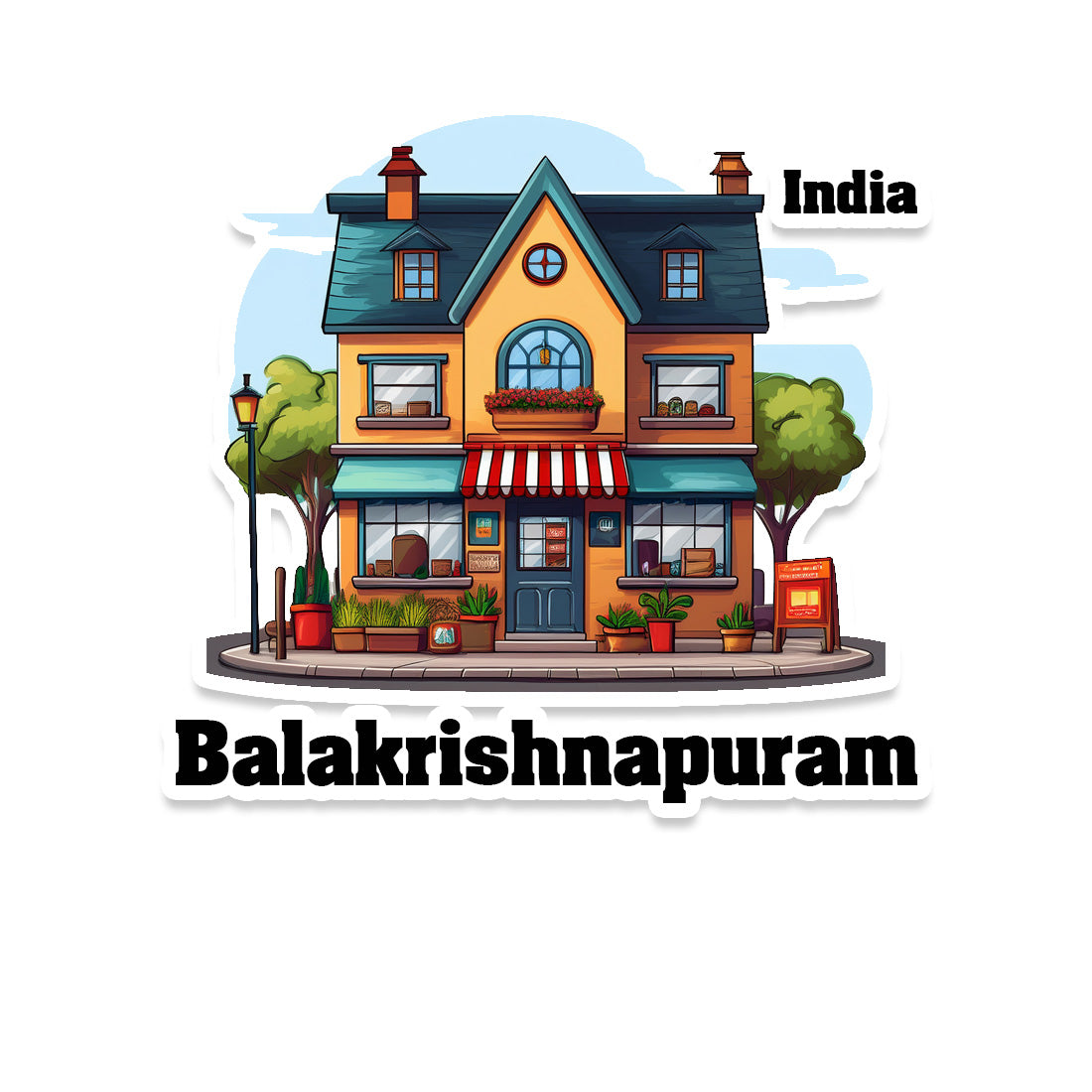 Balakrishnapuram Sticker & Magnet | Home Town Souvenirs