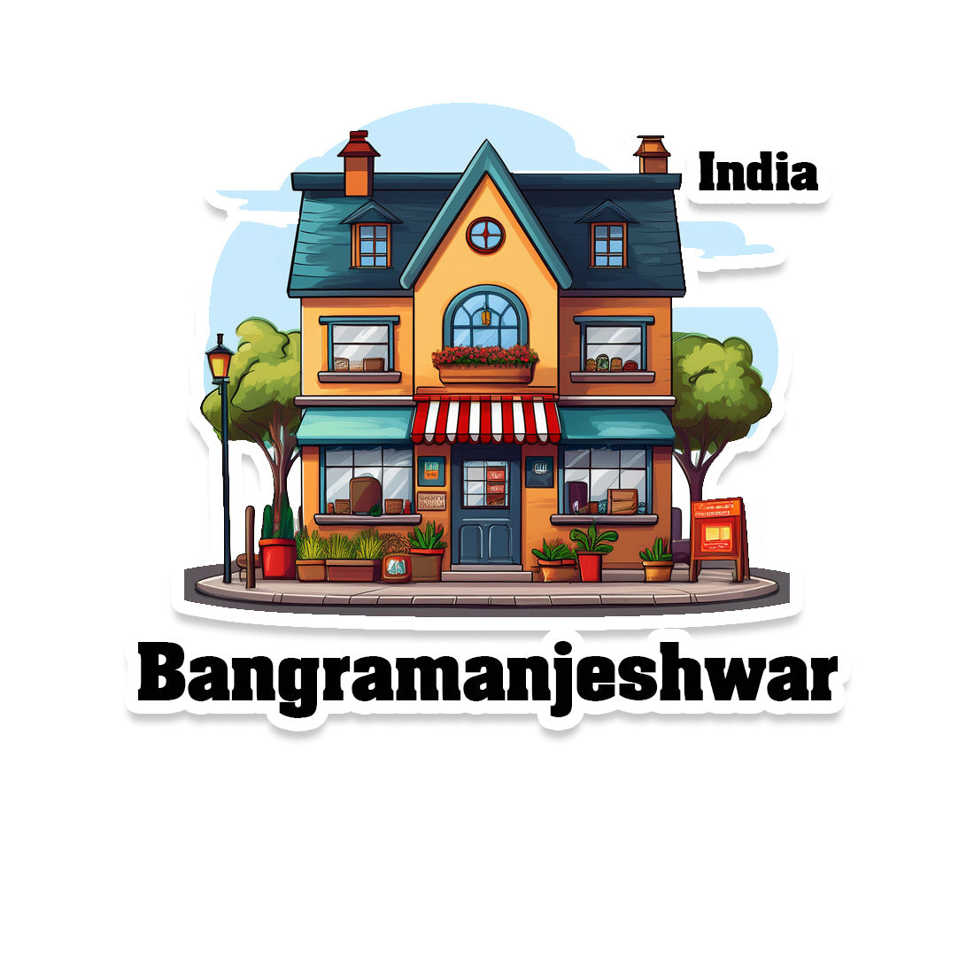 Bangramanjeshwar Sticker & Magnet | Home Town Souvenirs