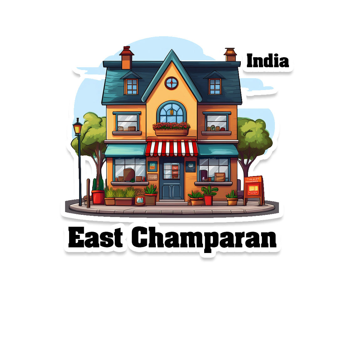 East Delhi Sticker & Magnet | Home Town Souvenirs