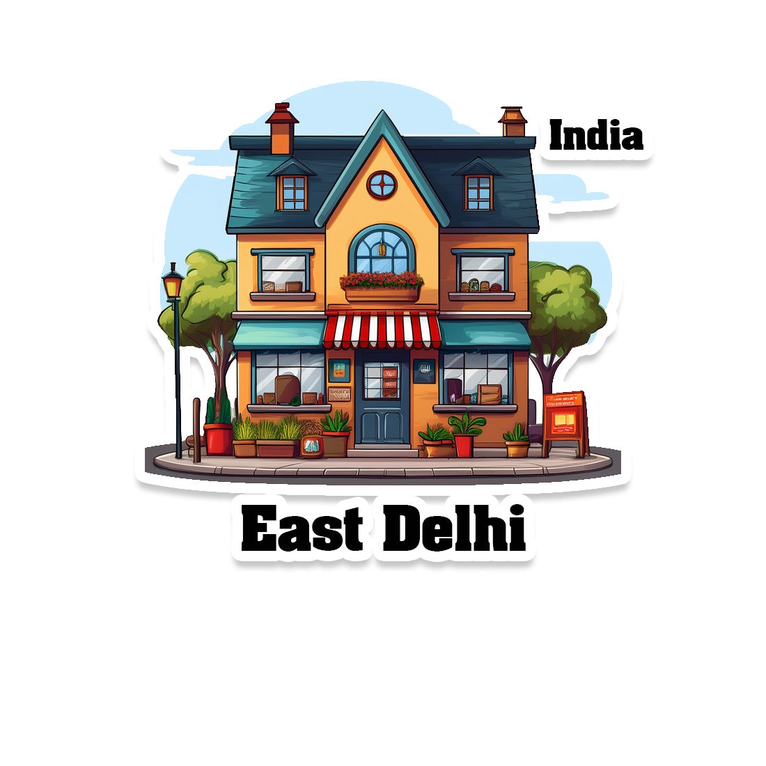 East Garo Hills Sticker & Magnet | Home Town Souvenirs