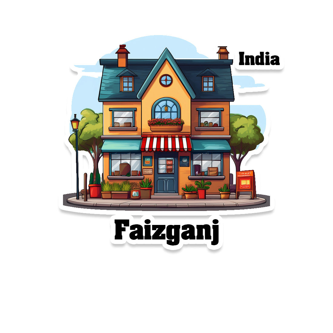 Faizganj Sticker & Magnet | Home Town Souvenirs