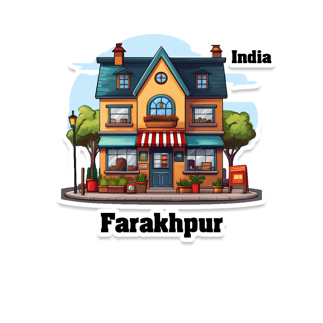 Farakhpur Sticker & Magnet | Home Town Souvenirs
