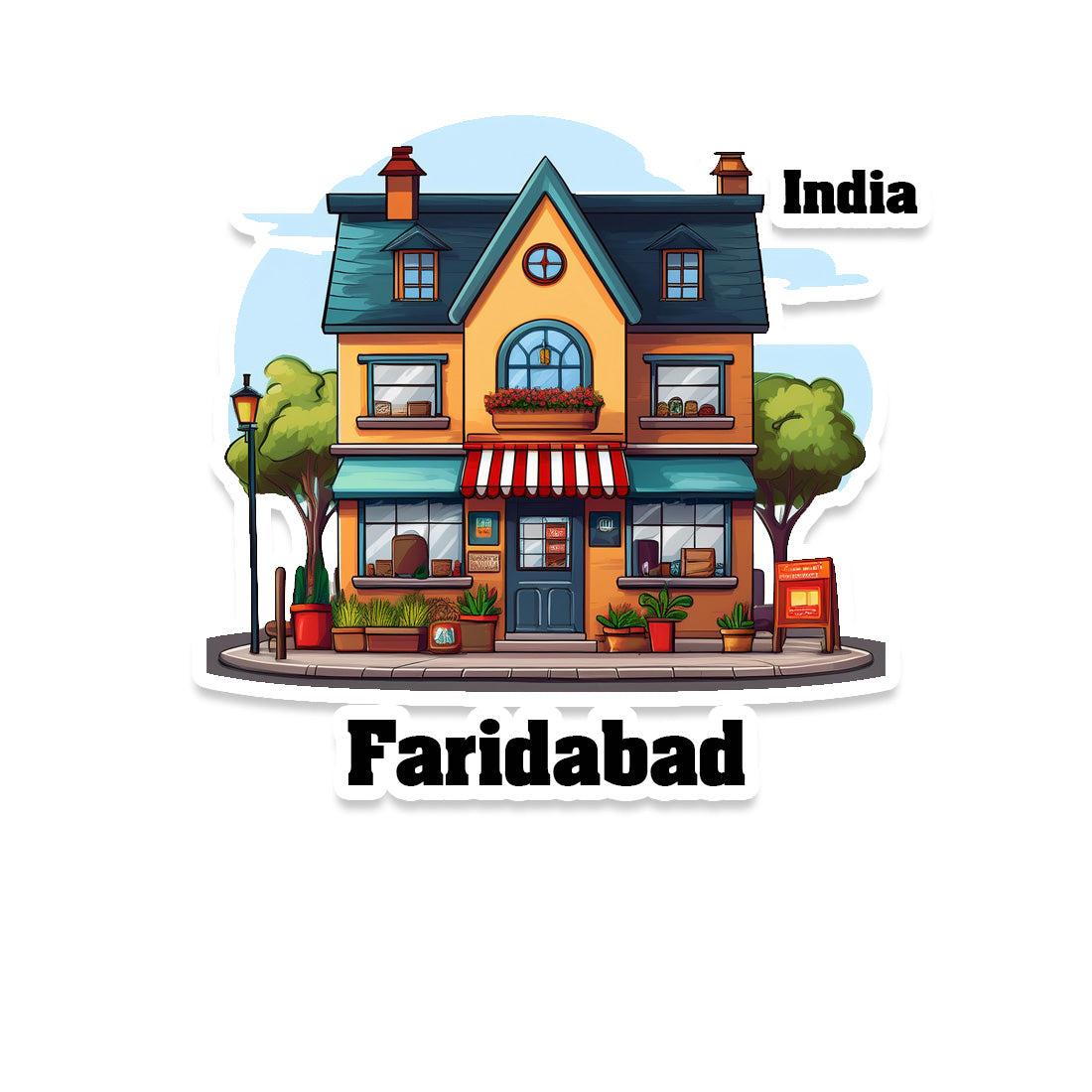 Faridabad Sticker & Magnet | Home Town Souvenirs