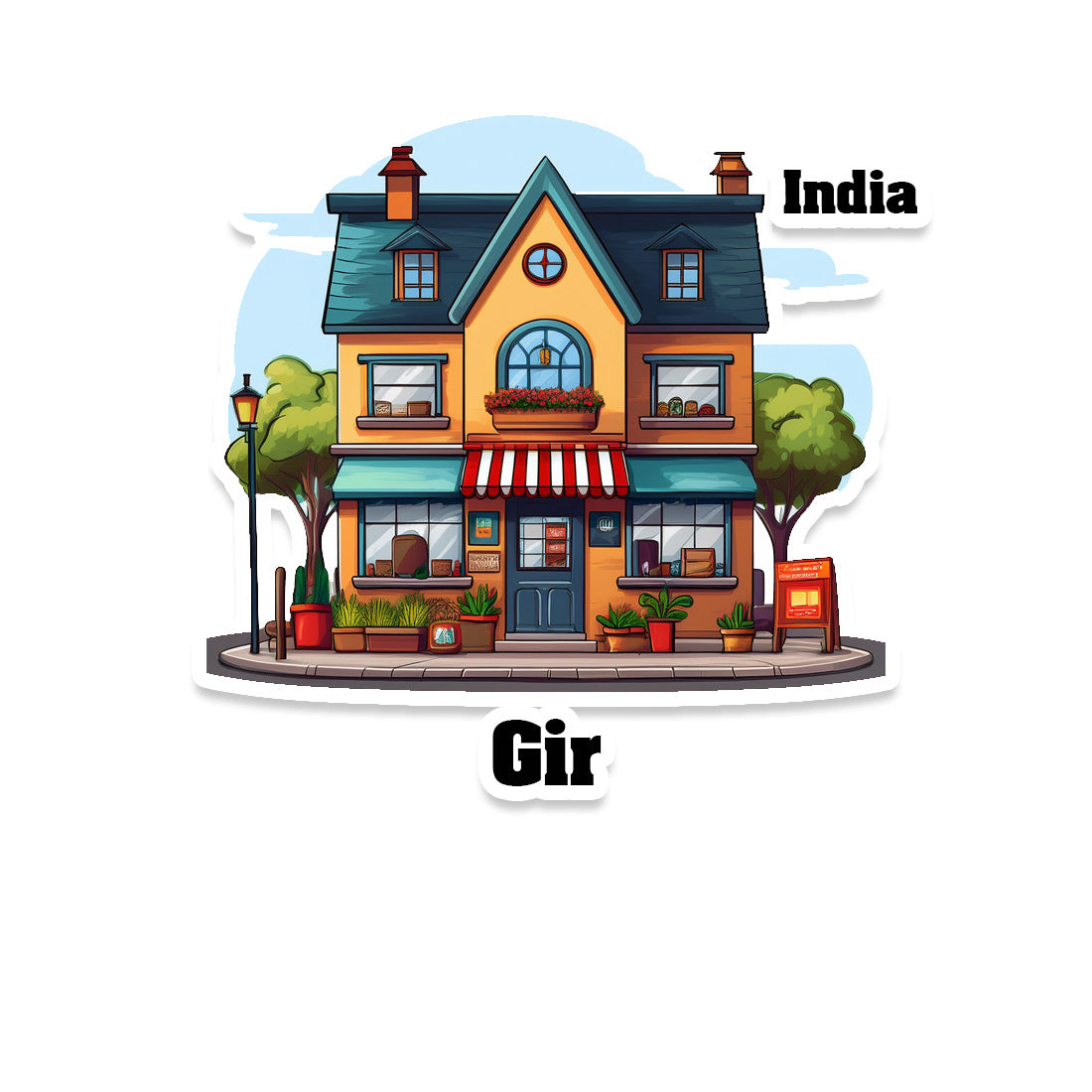 Gir Somnath Sticker & Magnet | Home Town Souvenirs