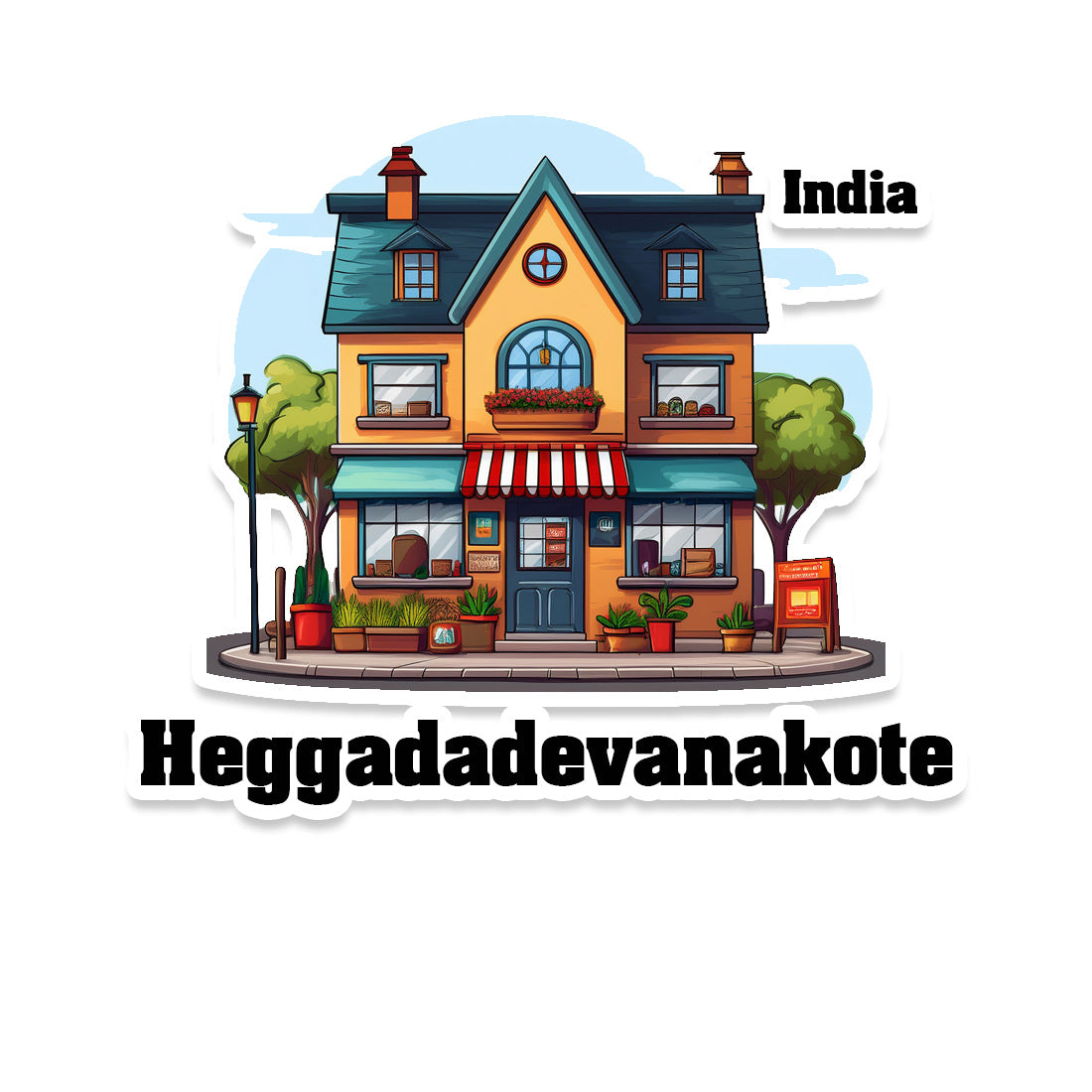 Heggadadevanakote Sticker & Magnet | Home Town Souvenirs
