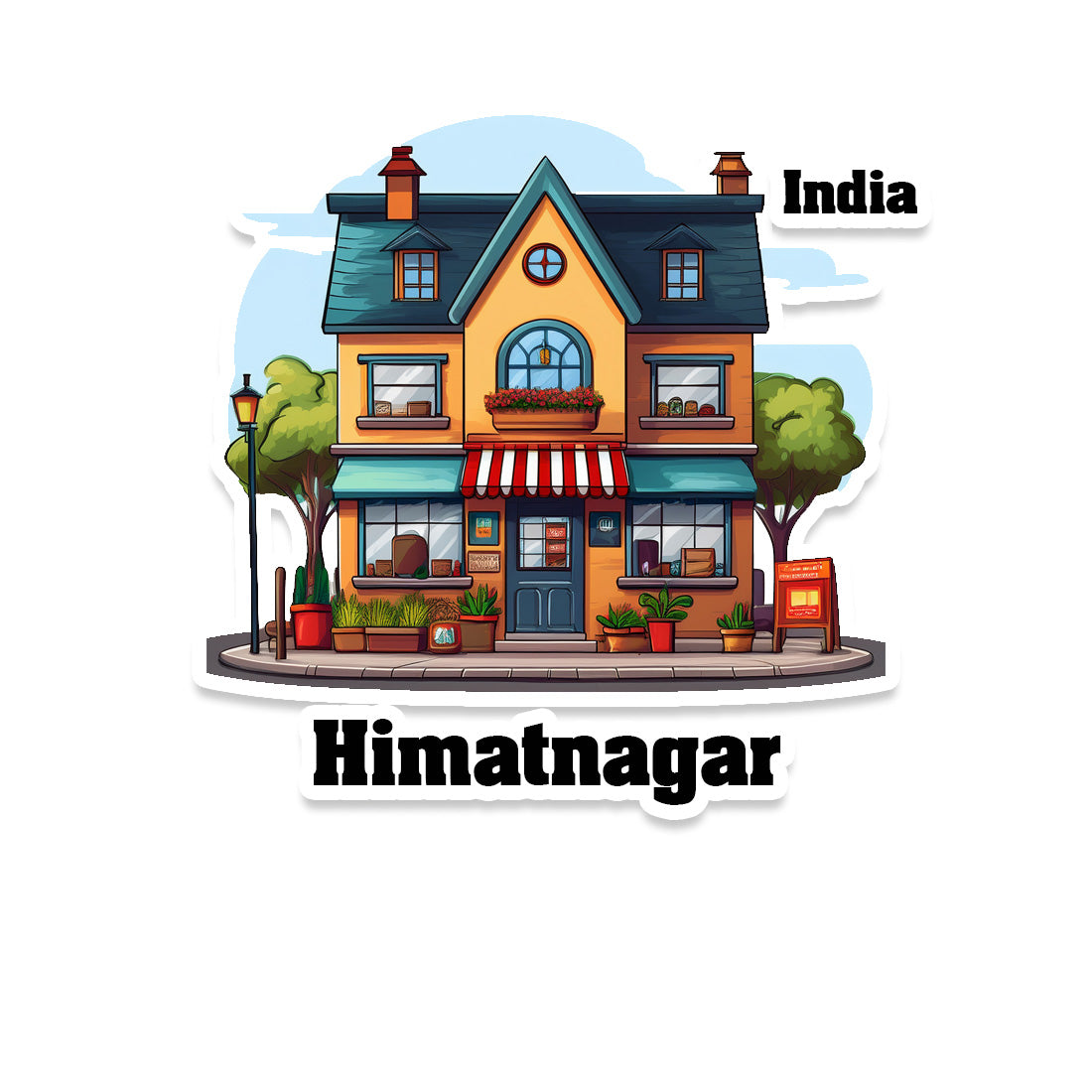 Himatnagar Sticker & Magnet | Home Town Souvenirs