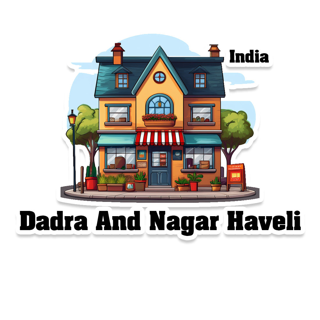 Dadra Sticker & Magnet | Home Town Souvenirs