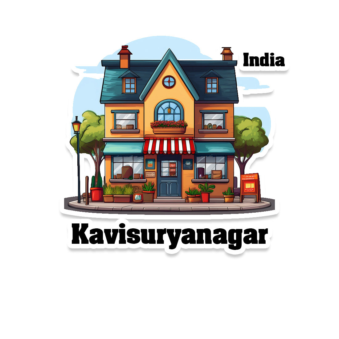 Kavisuryanagar Sticker & Magnet | Home Town Souvenirs