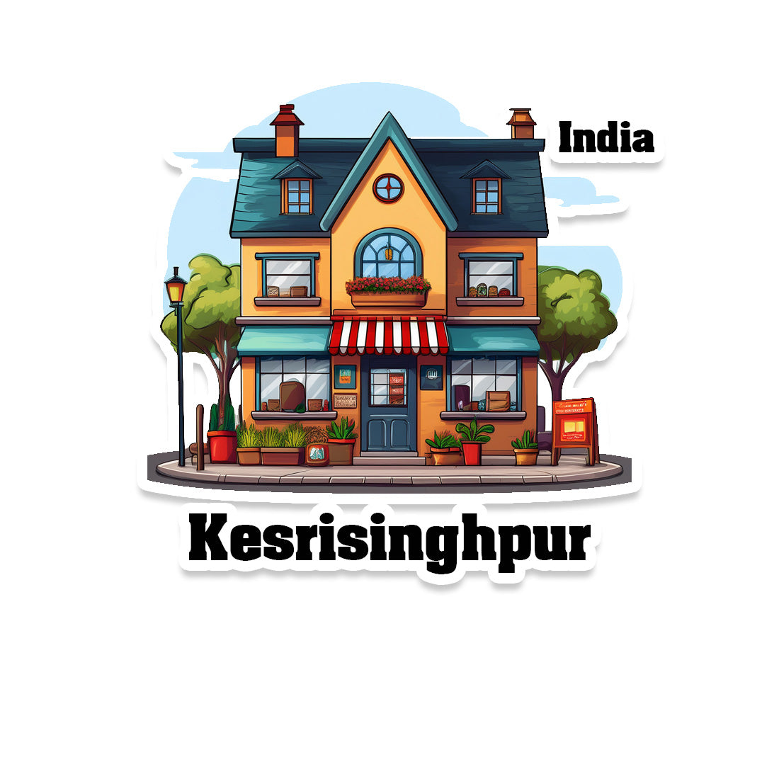 Kesrisinghpur Sticker & Magnet | Home Town Souvenirs