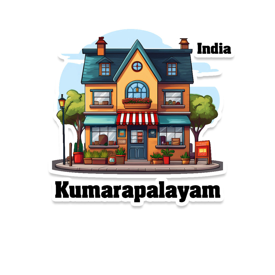 Kumarapalayam Sticker & Magnet | Home Town Souvenirs