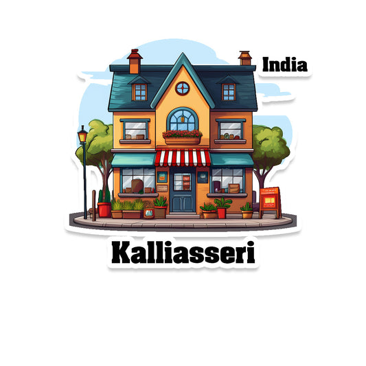 Kalliasseri Sticker & Magnet | Home Town Souvenirs
