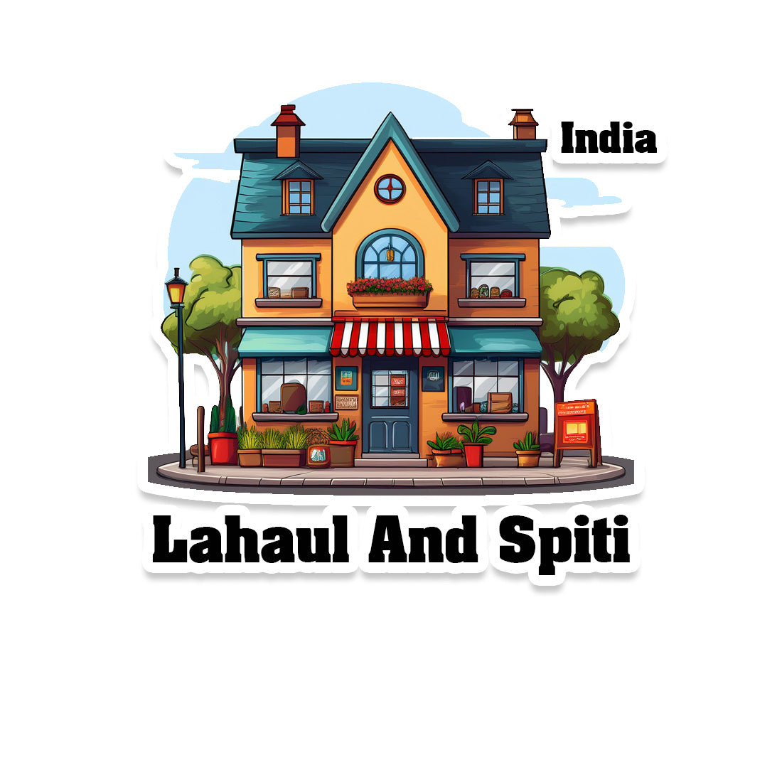Lahaul Sticker & Magnet | Home Town Souvenirs