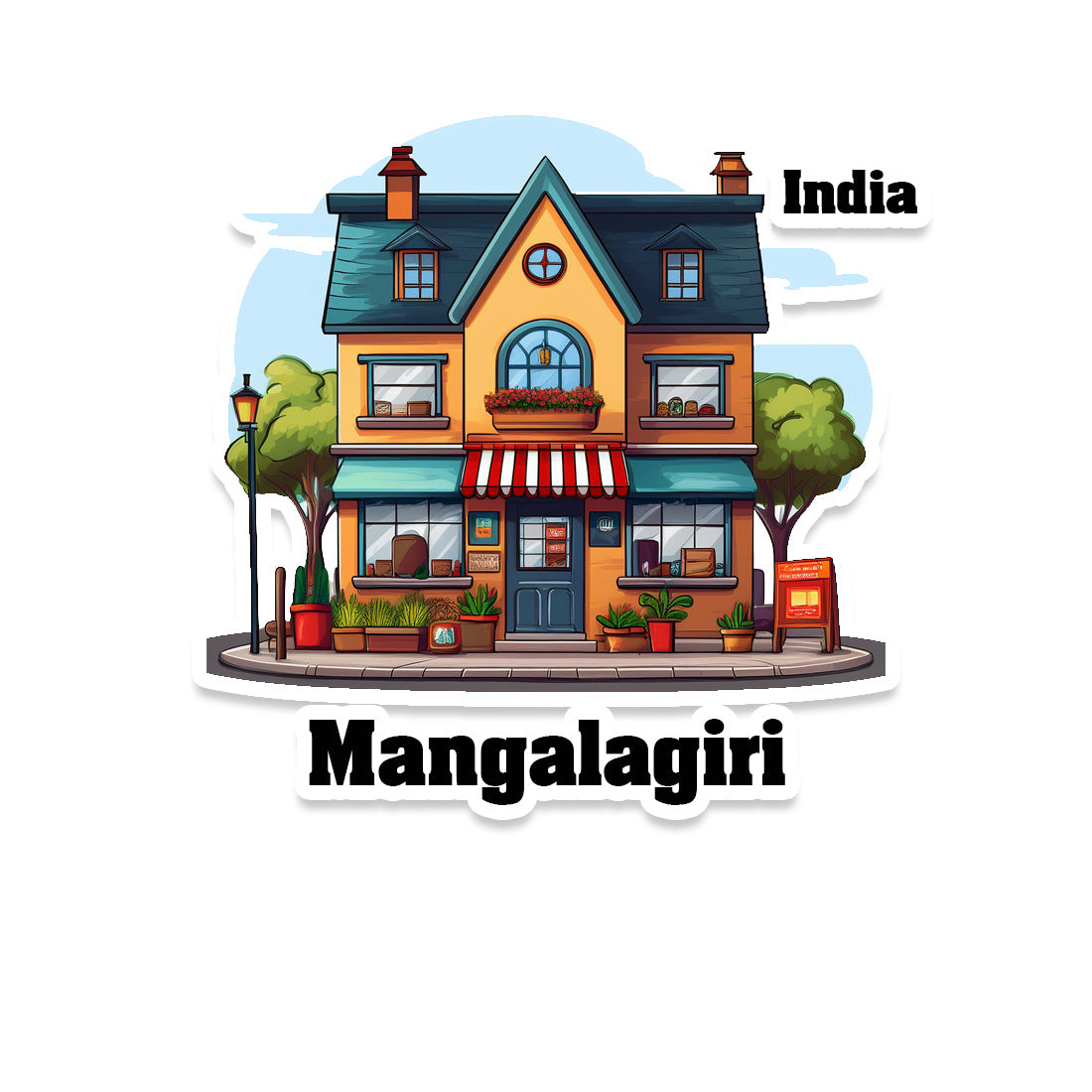 Mangalagiri Sticker & Magnet | Home Town Souvenirs