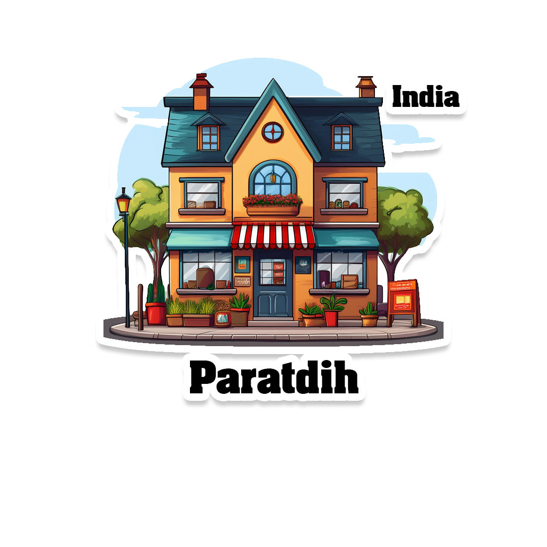 Paratdih Sticker & Magnet | Home Town Souvenirs