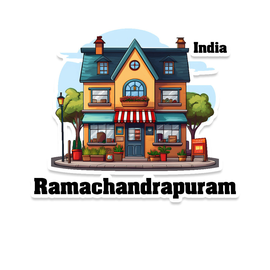 Ramachandrapuram Sticker & Magnet | Home Town Souvenirs