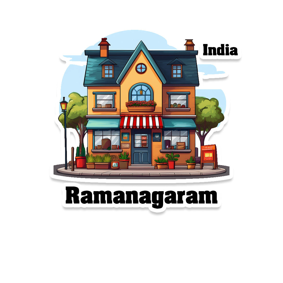 Ramanagaram Sticker & Magnet | Home Town Souvenirs