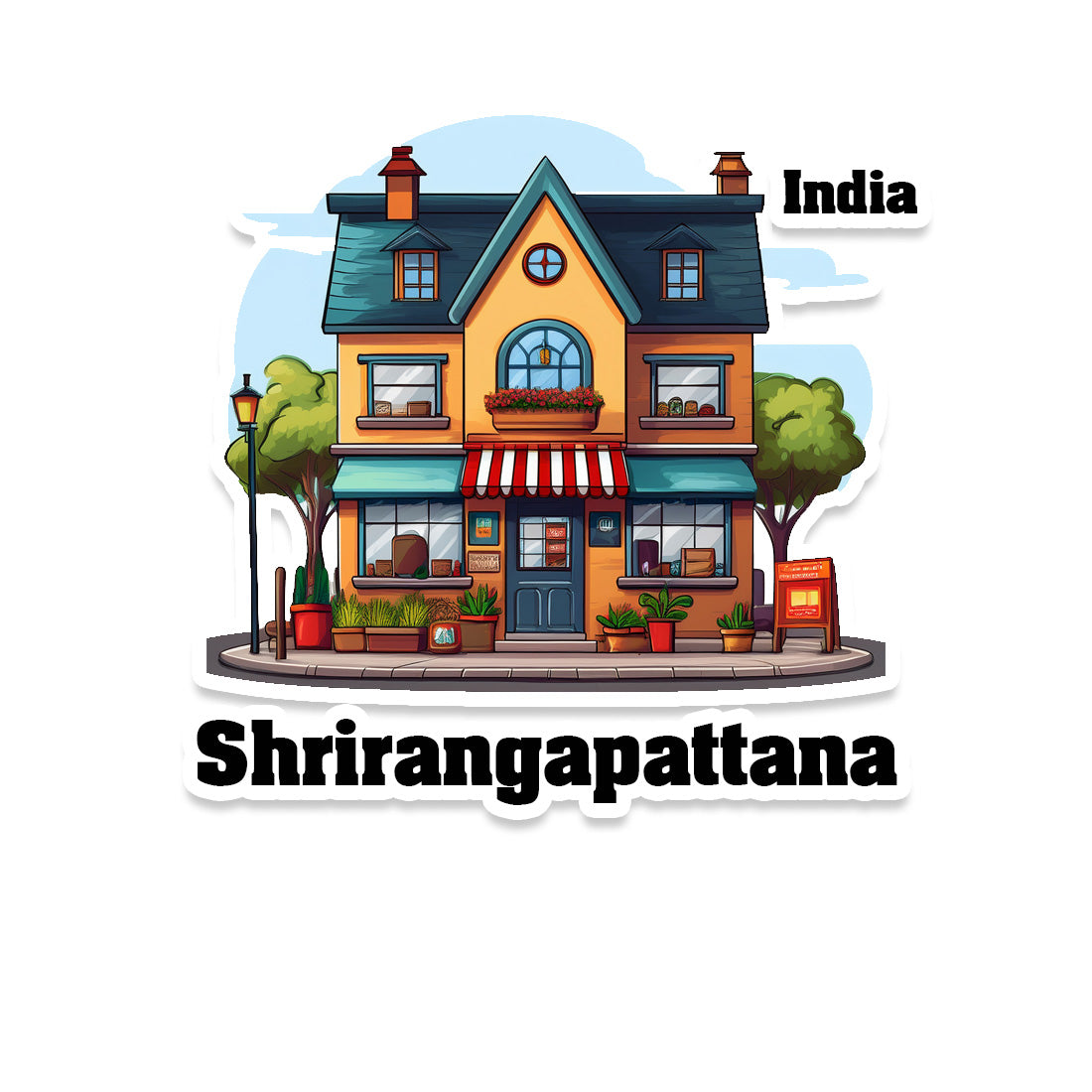 Shrirangapattana Sticker & Magnet | Home Town Souvenirs