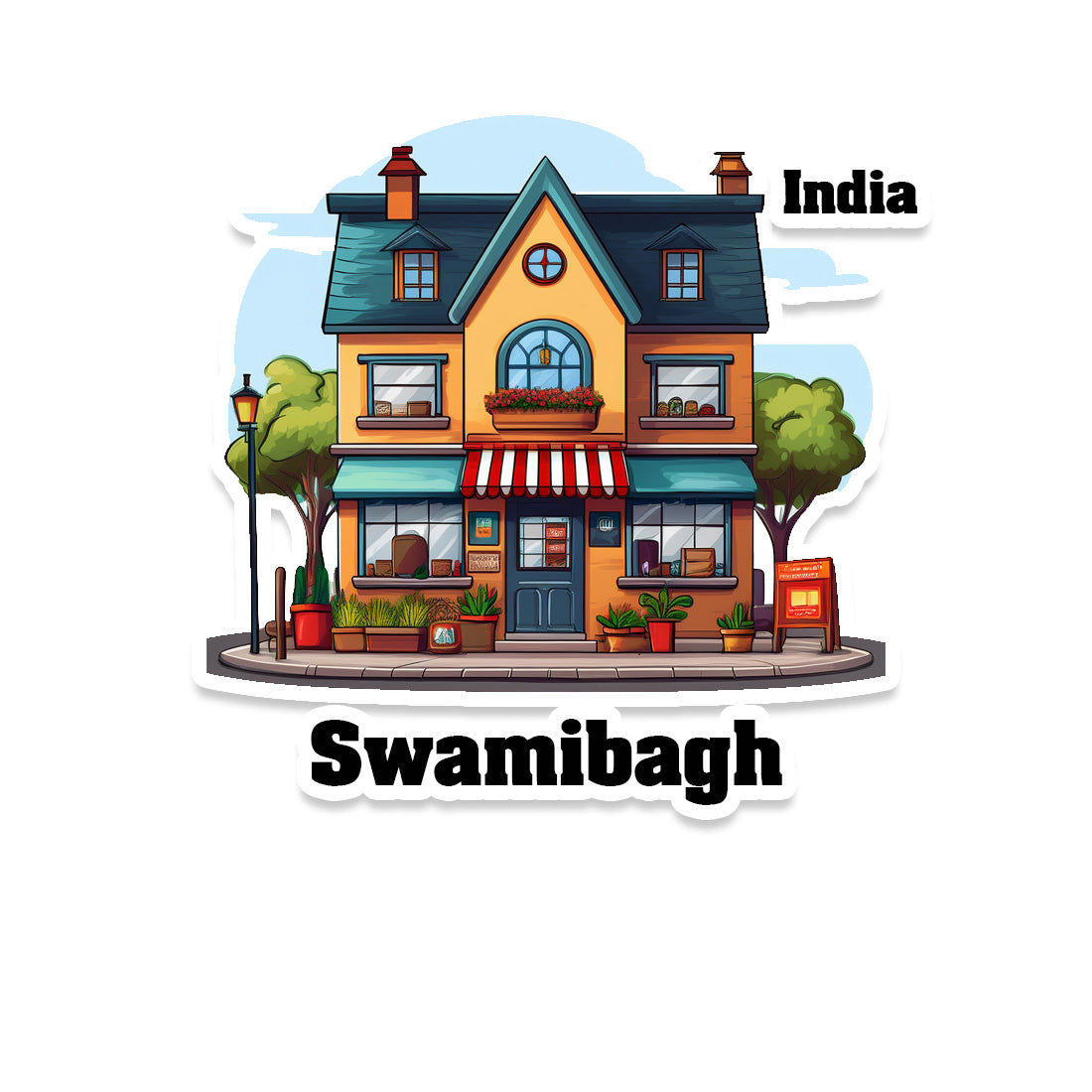 Swamibagh Sticker & Magnet | Home Town Souvenirs