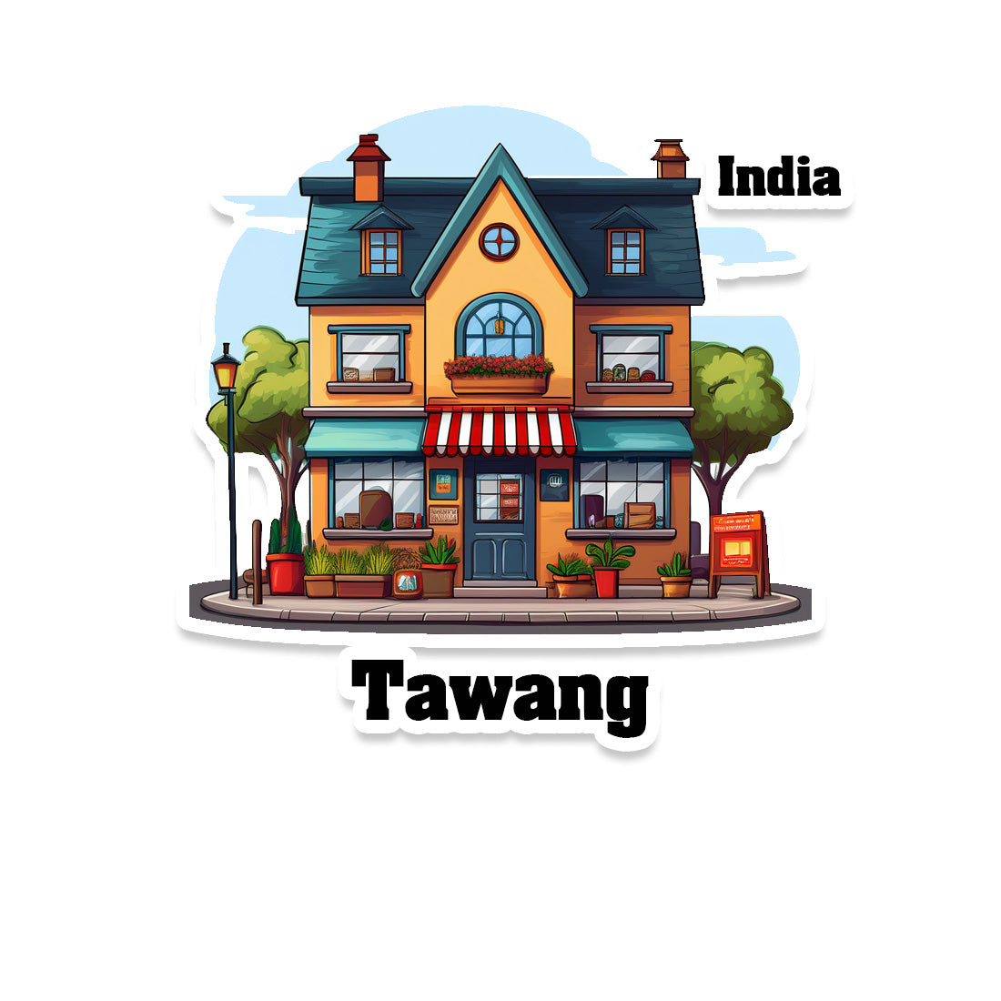 Tawang Sticker & Magnet | Home Town Souvenirs