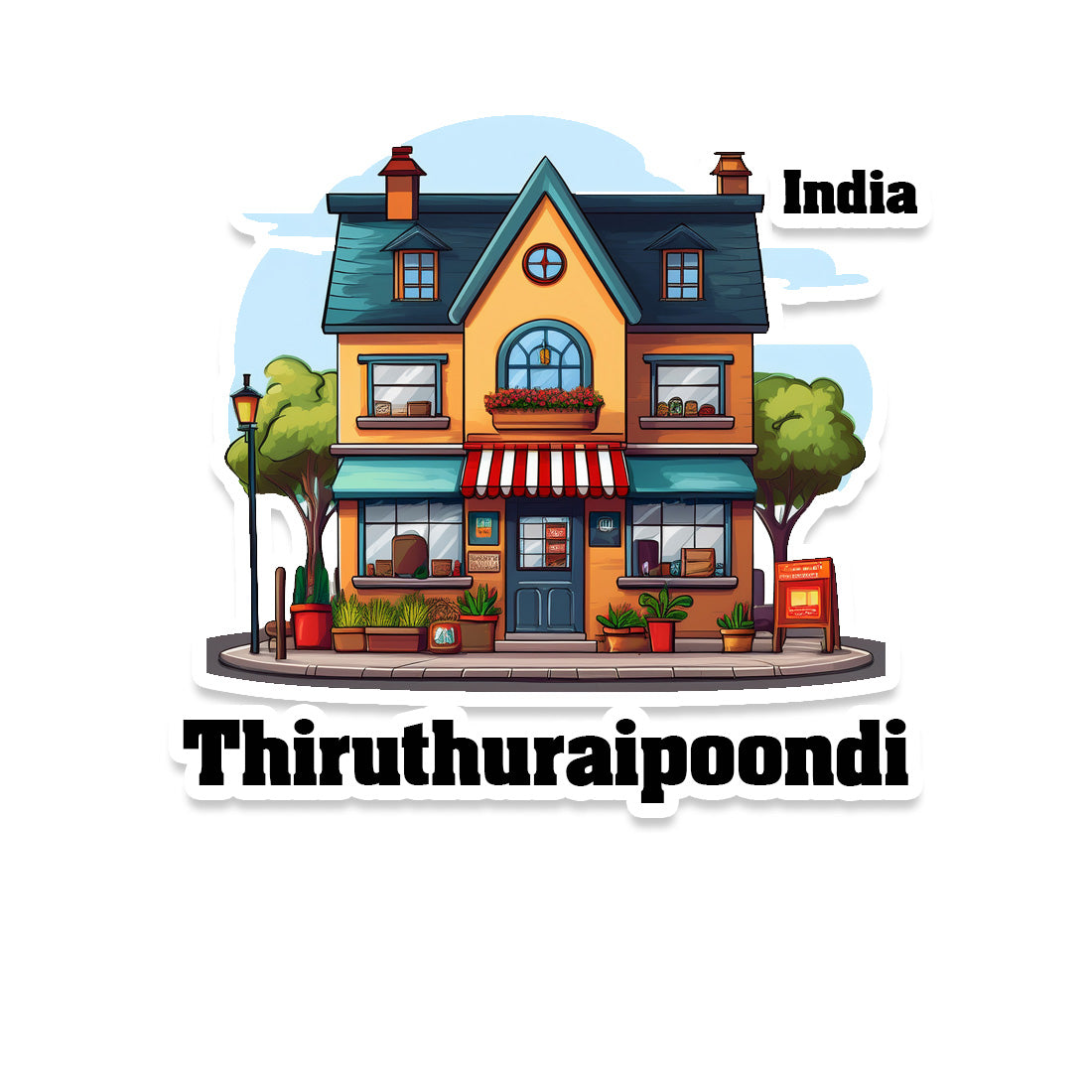 Thiruthuraipoondi Sticker & Magnet | Home Town Souvenirs