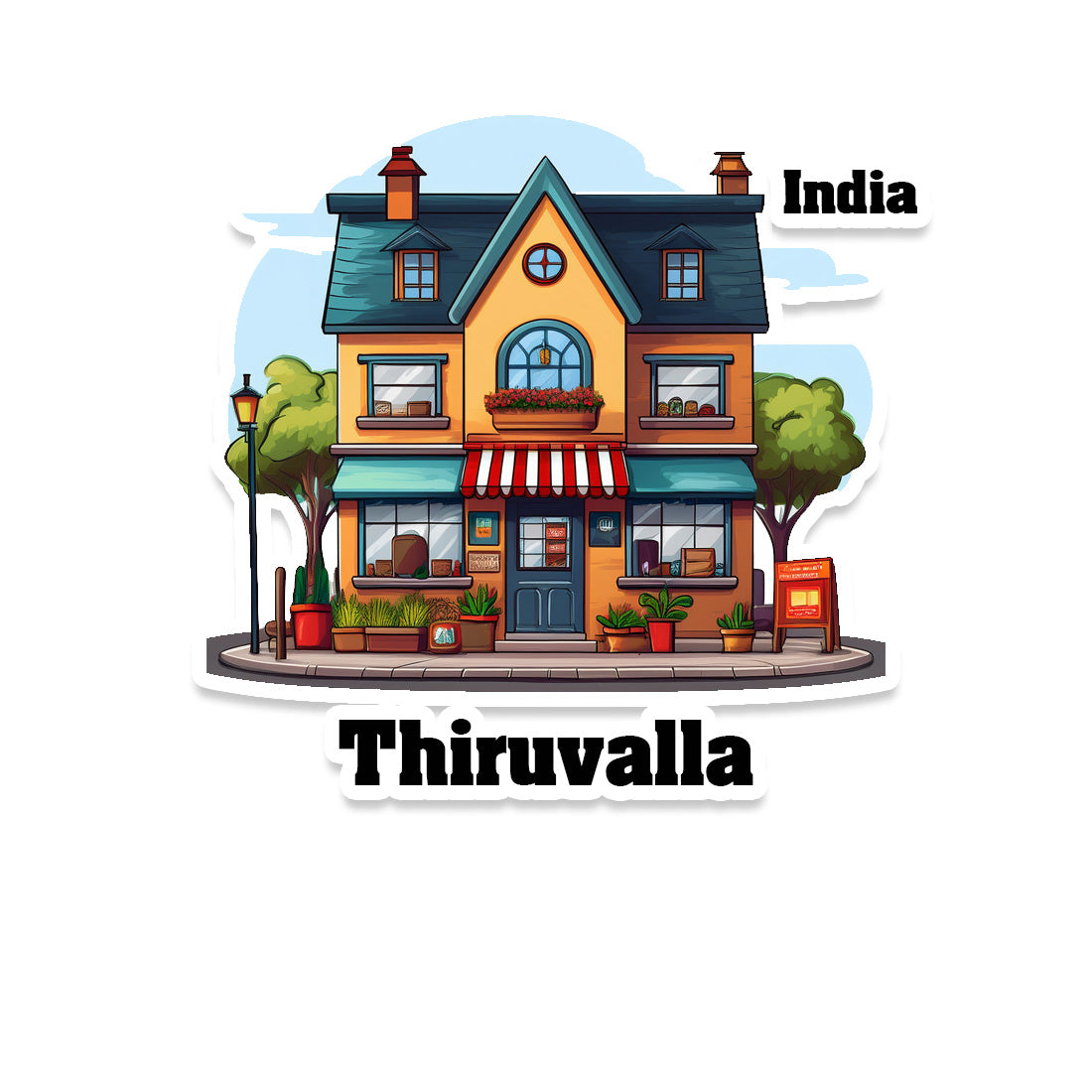 Thiruvalla Sticker & Magnet | Home Town Souvenirs