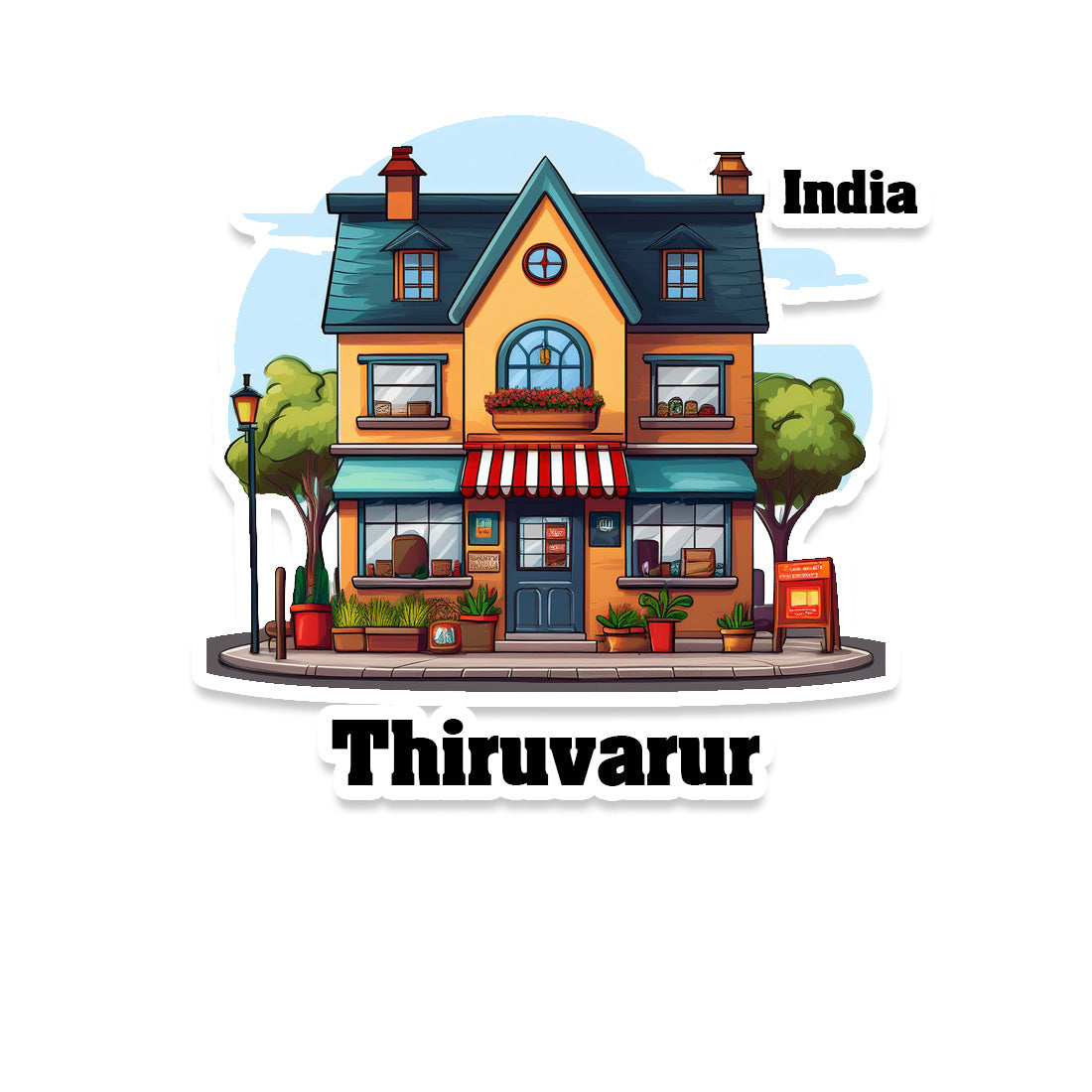 Thiruvarur Sticker & Magnet | Home Town Souvenirs