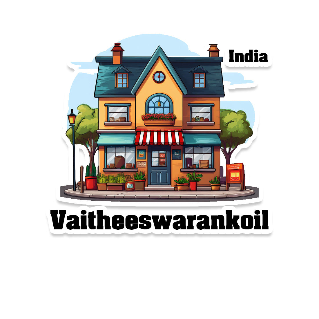 Vaitheeswarankoil Sticker & Magnet | Home Town Souvenirs