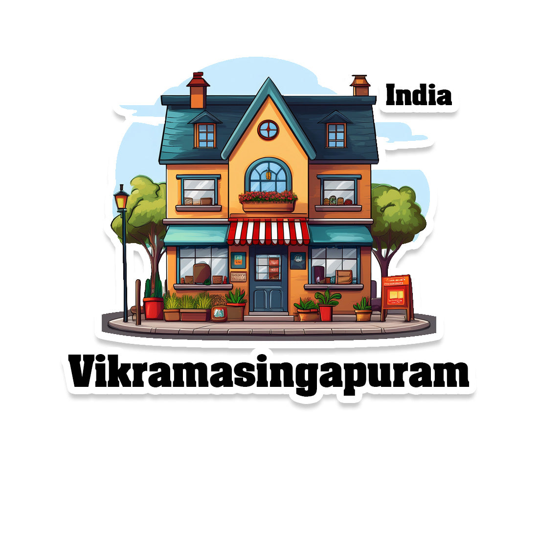Vikramasingapuram Sticker & Magnet | Home Town Souvenirs