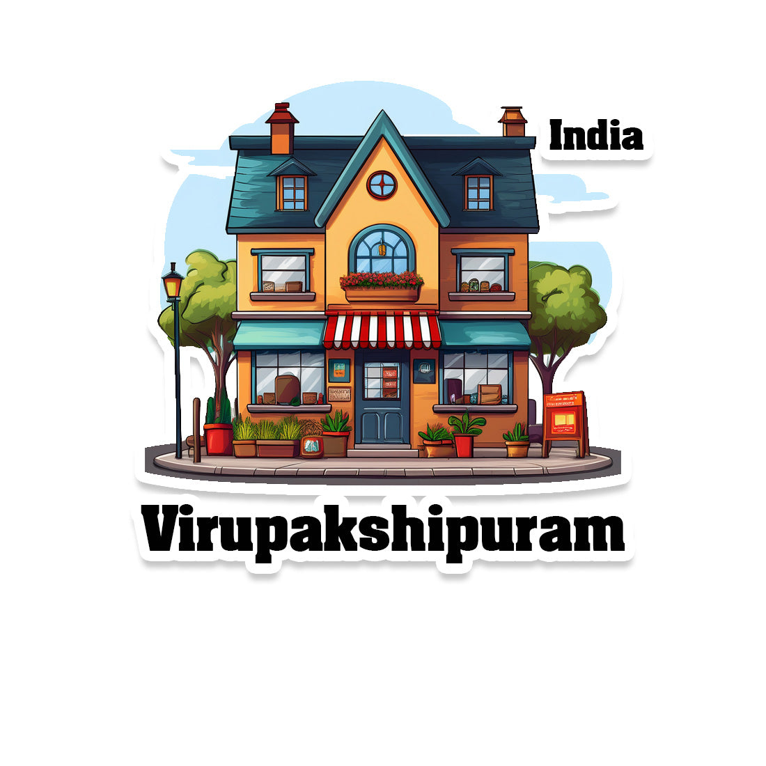 Virupakshipuram Sticker & Magnet | Home Town Souvenirs