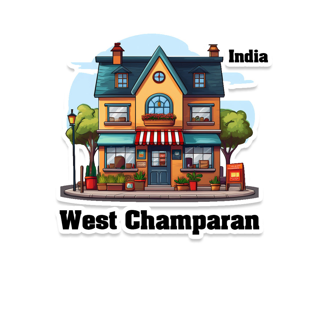 West Delhi Sticker & Magnet | Home Town Souvenirs