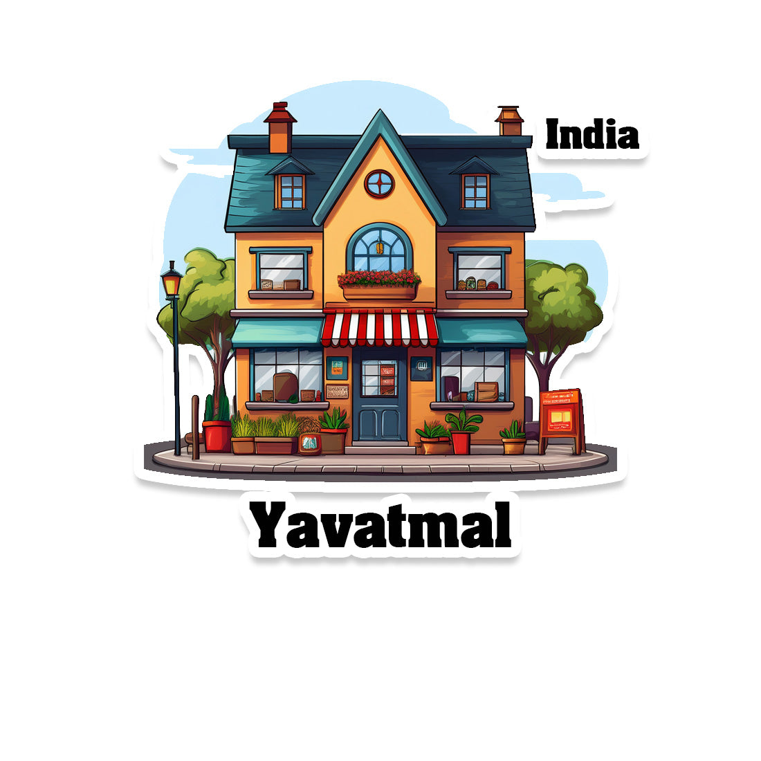 Yavatmal Sticker & Magnet | Home Town Souvenirs