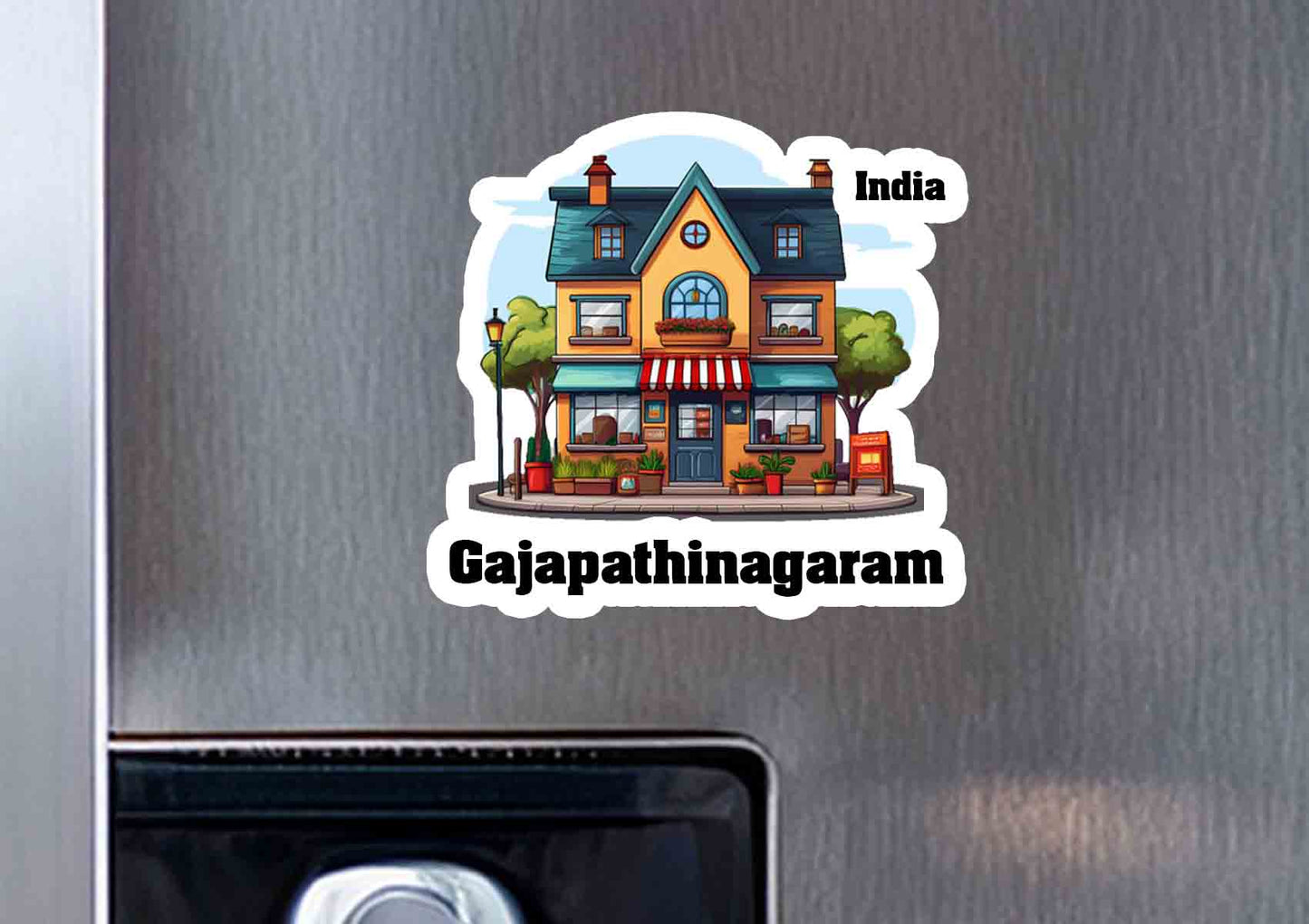 Gajapathinagaram One Home Office Shop Fridge Magnet