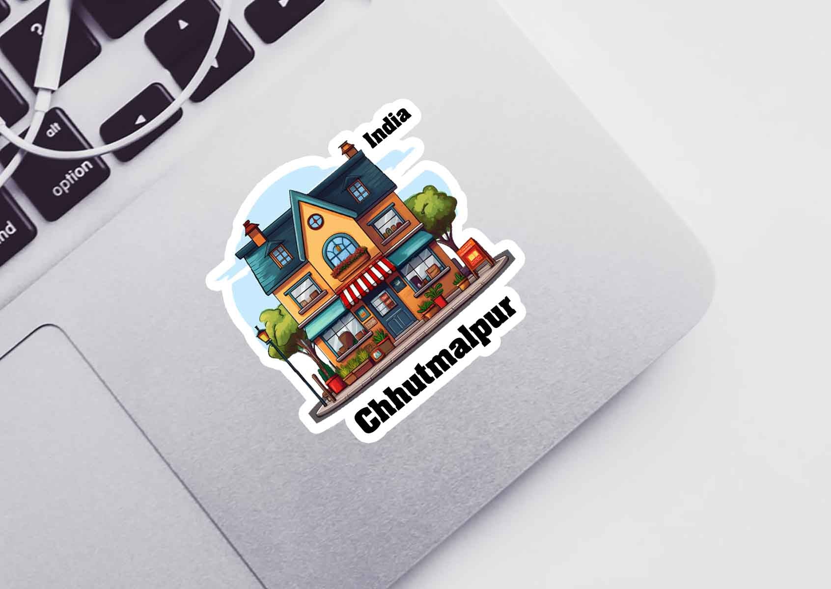 Chhutmalpur One Home Office Shop Sticker