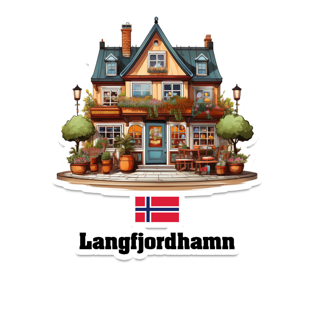 Langfjordhamn Sticker