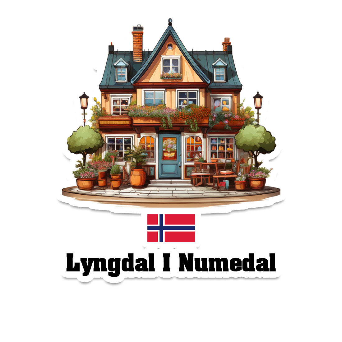 Lyngdal I Numedal Sticker