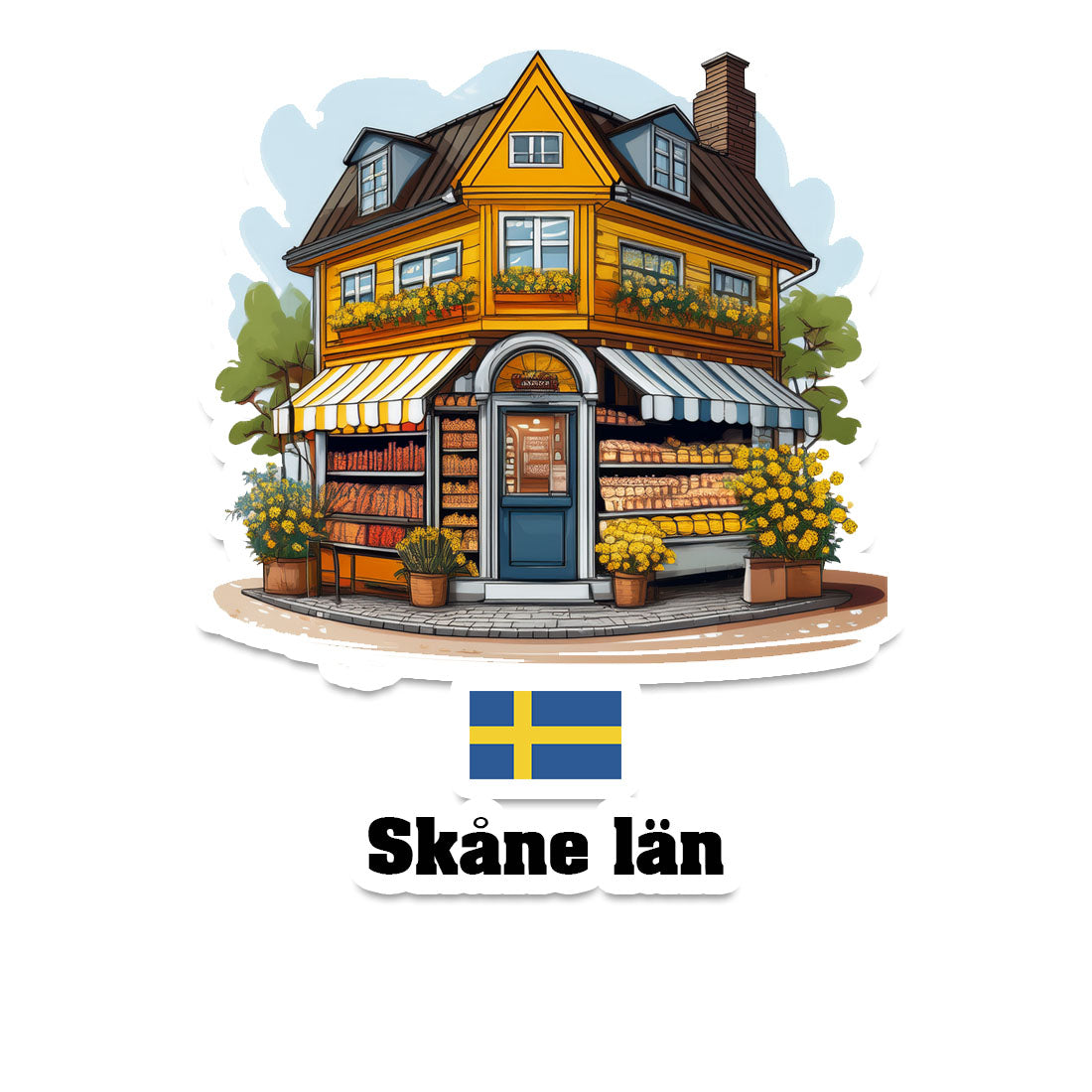 Skåne län Fridge Magnet