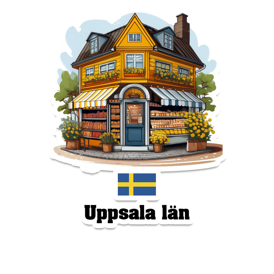 Uppsala län Sticker