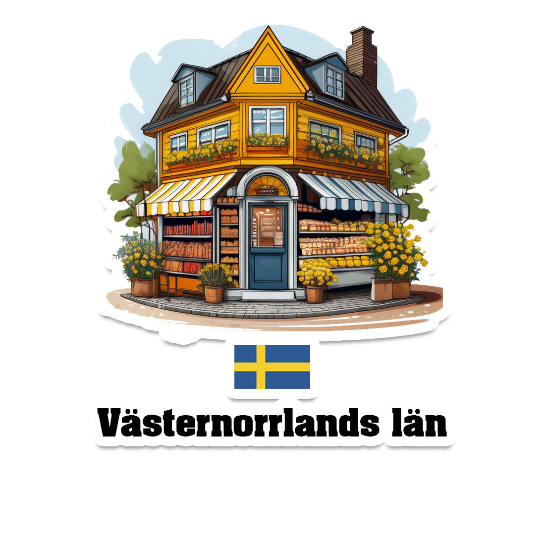 Västernorrlands län Fridge Magnet