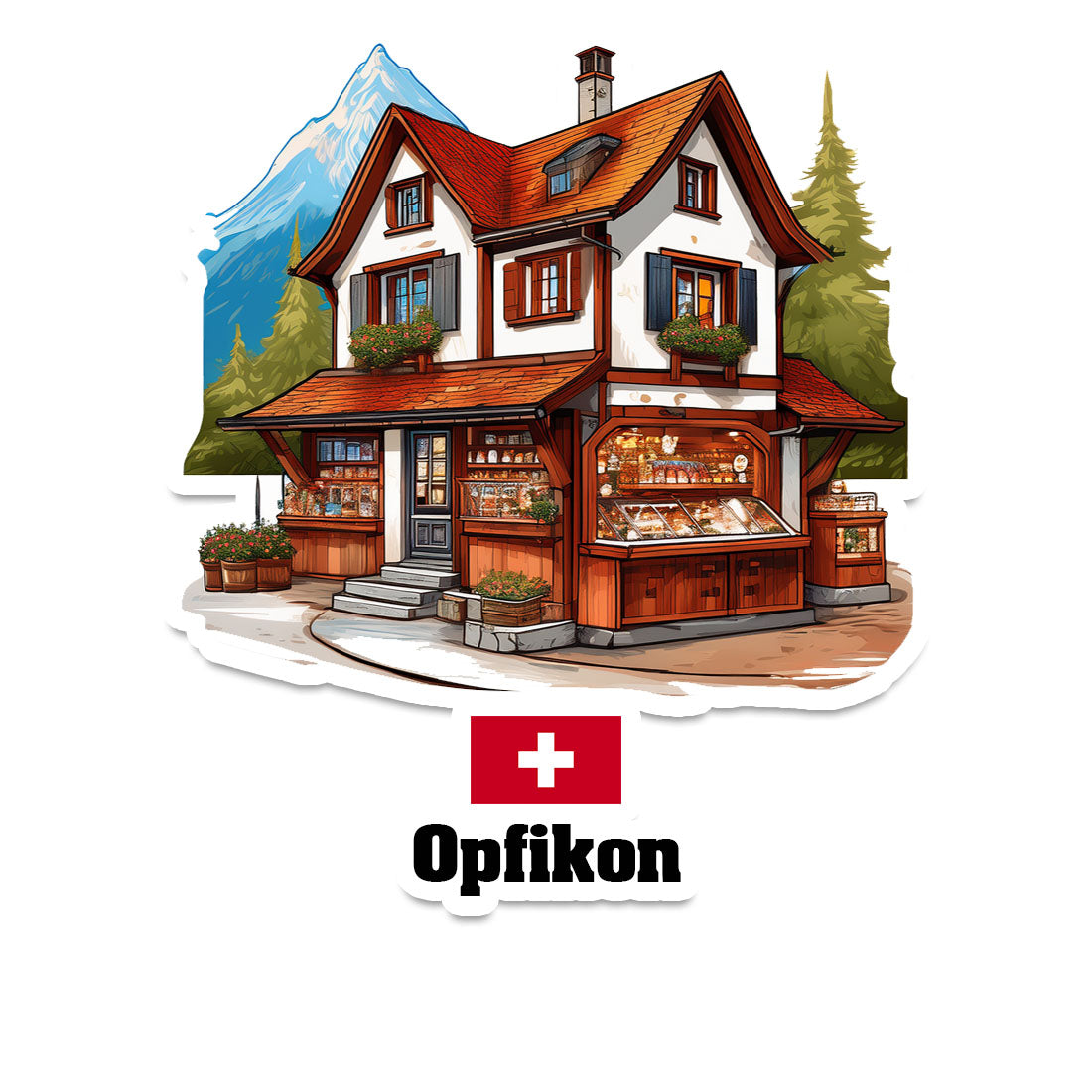 Opfikon Fridge Magnet