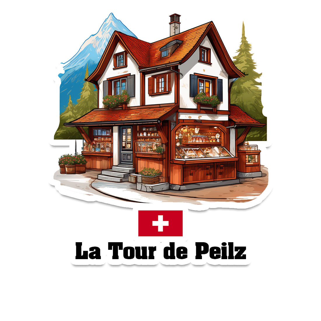 La Tour de Peilz Fridge Magnet