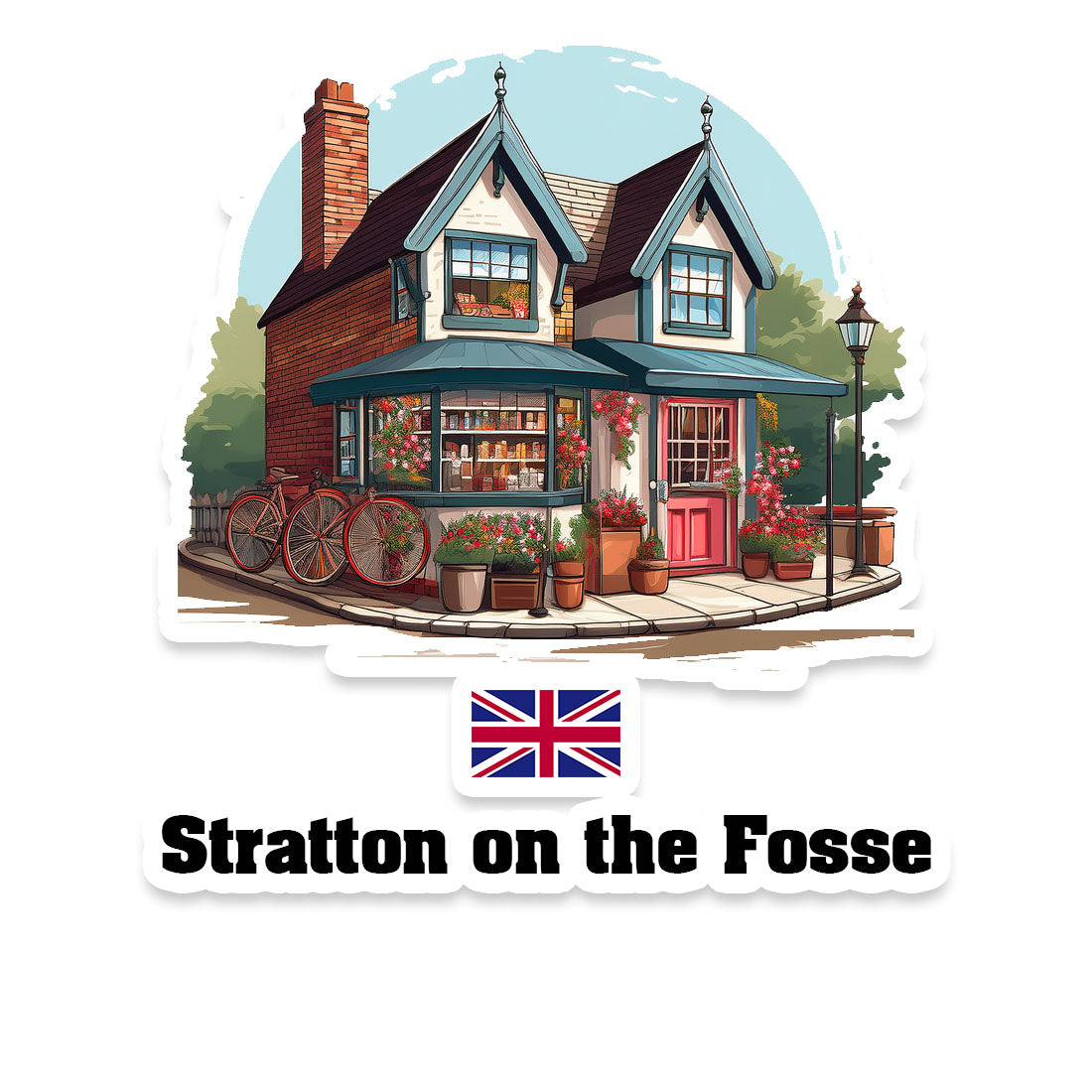 Stratton on the Fosse Fridge Magnet