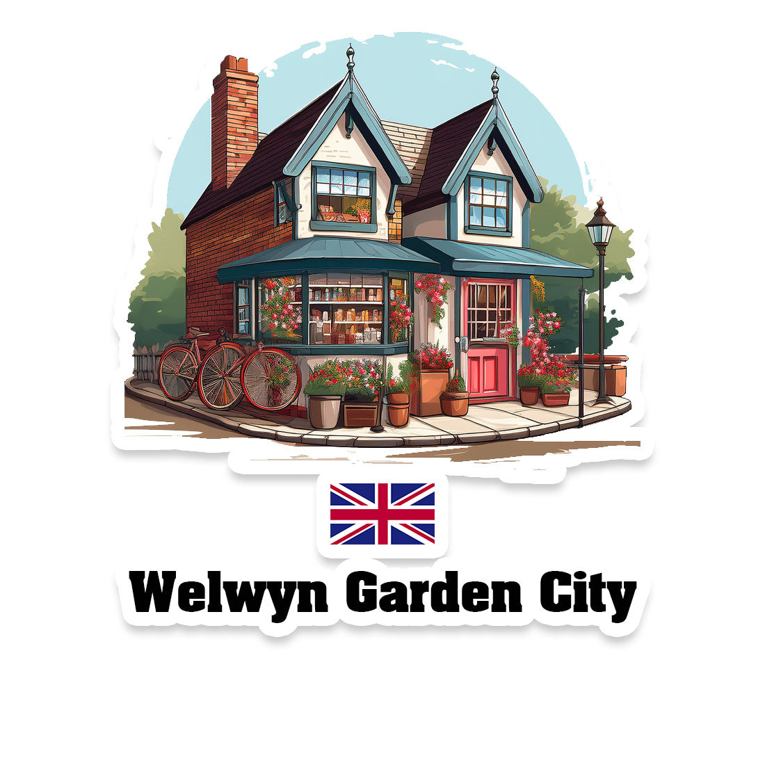 Welwyn Garden City Fridge Magnet