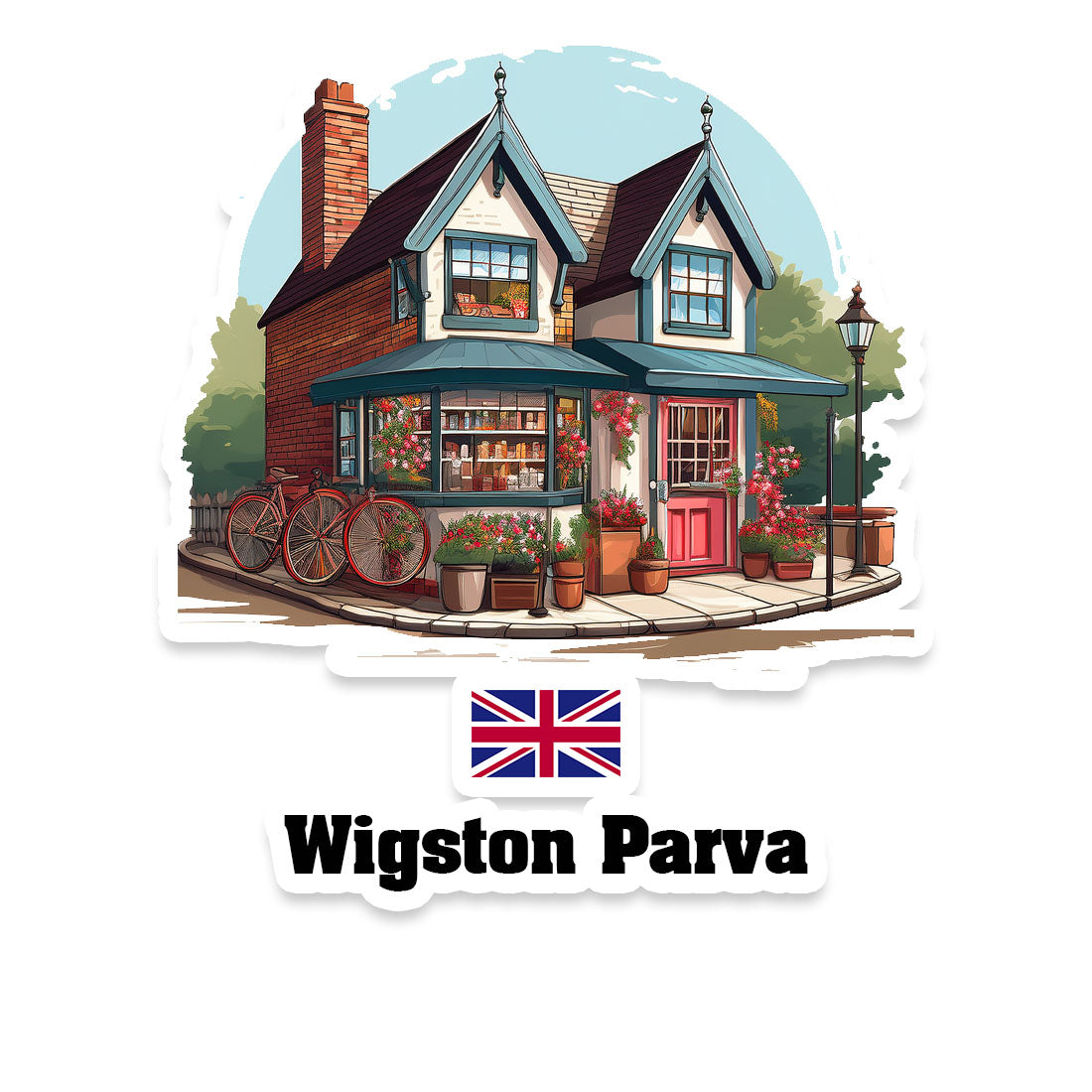 Wigston Parva Fridge Magnet