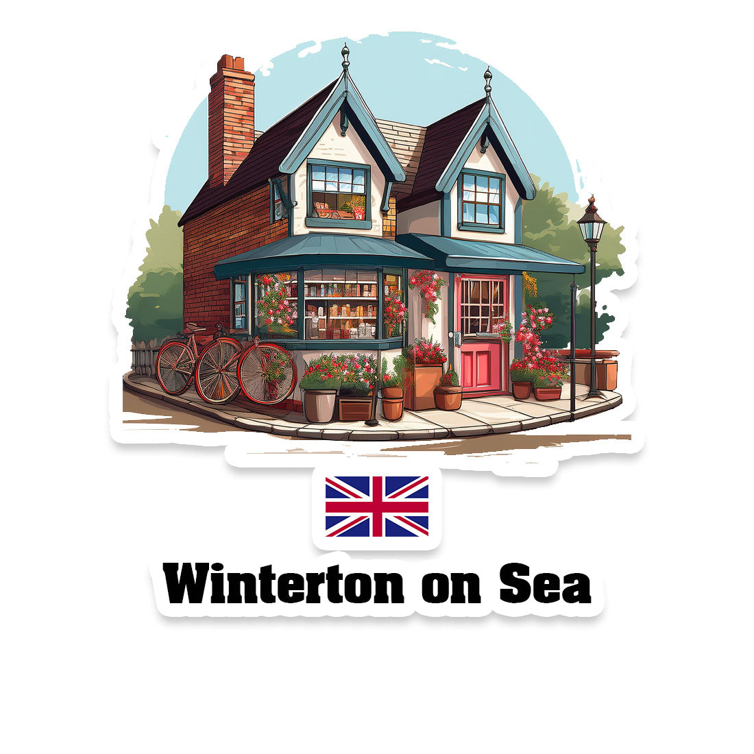 Winterton on Sea Fridge Magnet