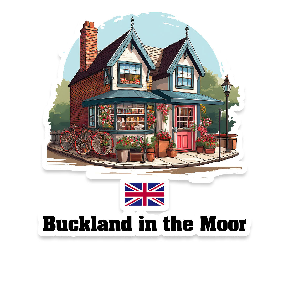 Buckland in the Moor Sticker