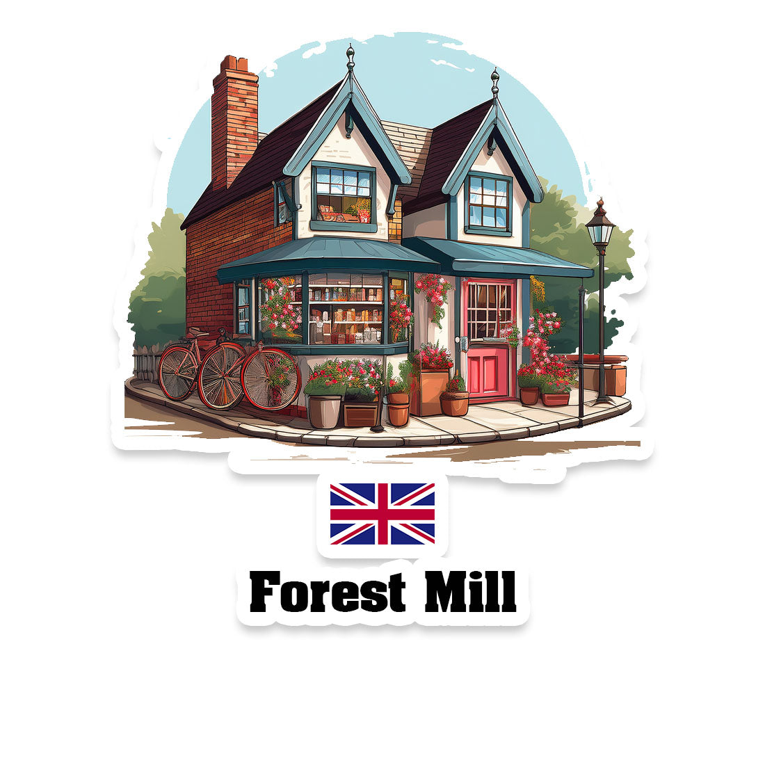 Forest Mill Fridge Magnet